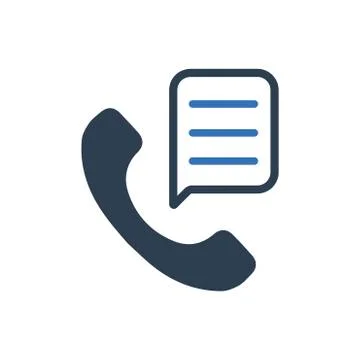Telephone Conversation Icon Stock Illustration