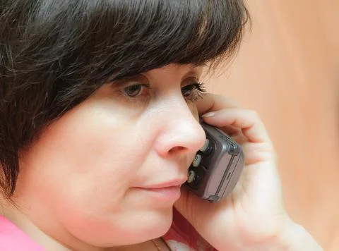 Telephone conversation Foto stock