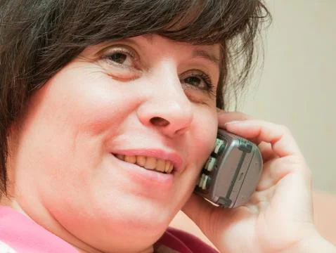 Telephone conversation Foto stock