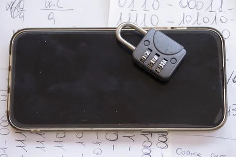 Telephone data security Stock Photos