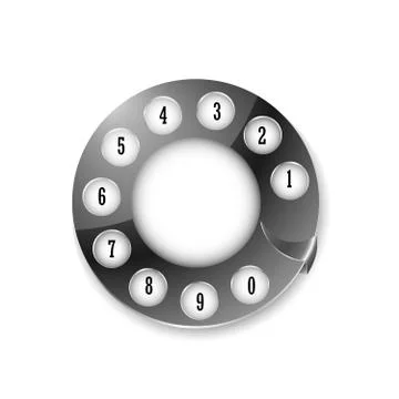 Telephone disk Stock Illustration