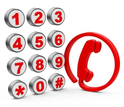 Telephone elements Stock Illustration