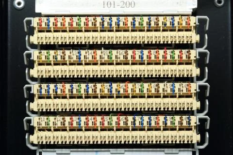 Telephone exchange Stock Photos