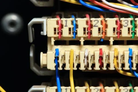 Telephone exchange Stock Photos