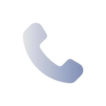 Telephone flat gradient color ui icon イラスト素材