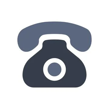 Telephone Flat Isolated Vector Icon Illustration Stock Illustration