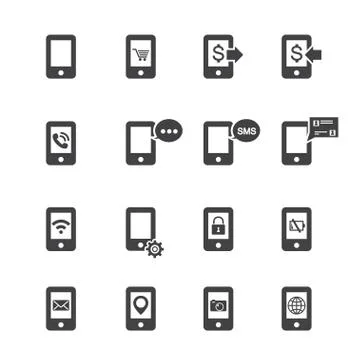 Telephone function icon Stock Illustration