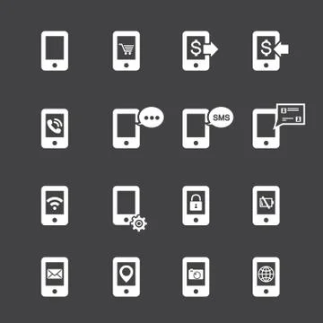 Telephone function icon Stock Illustration
