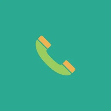 Telephone handset icon vector Stock Illustration