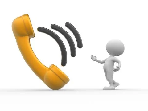 Telephone handset Illustrazione stock