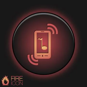 Telephone handset. Illustrazione stock