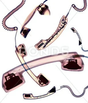 Telephone handsets Stock Photos