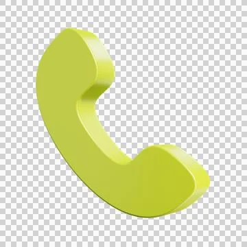 Telephone icon. 3d render illustration Stock Illustration