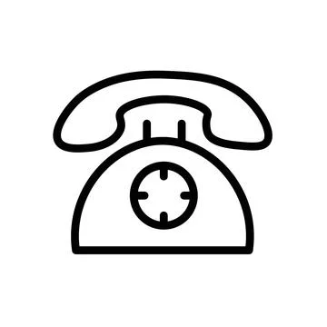 Telephone Icon Set Communication Device Illustrations for Technology and Bu.. Stock Illustration