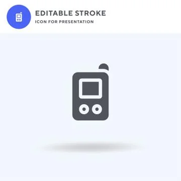 Telephone icon vector, filled flat sign, solid pictogram isolated on white, logo イラスト素材