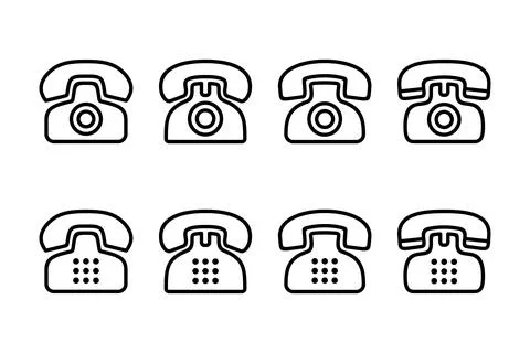 Telephone icon vector illustration. phone sign and symbol Stock Illustration