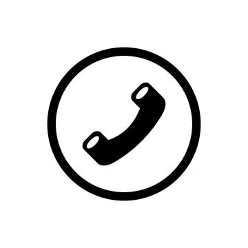 Telephone icon vector isolated on white background for your web Stock Illustration