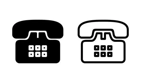 Telephone icon vector. phone icon Stock Illustration