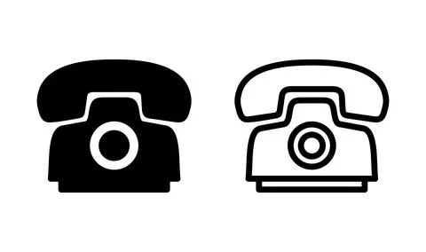 Telephone icon vector. phone icon Stock Illustration