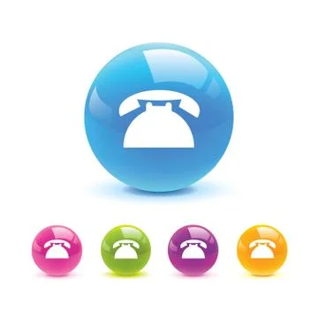 Telephone icon web Stock Illustration