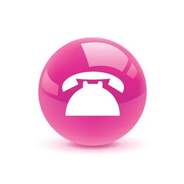 Telephone icon web Stock Illustration