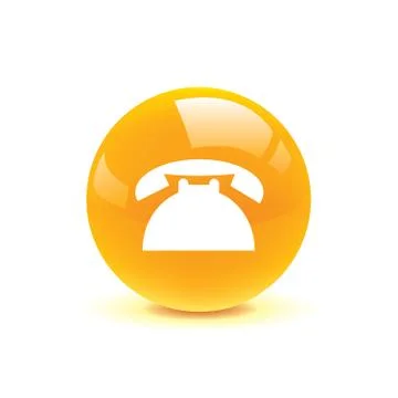 Telephone icon web Stock Illustration