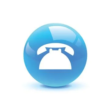 Telephone icon web Illustrazione stock