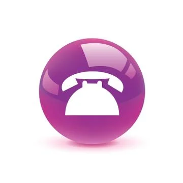 Telephone icon web Illustrazione stock