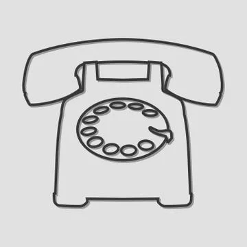 Telephone Stock Illustration