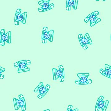 Telephone industry vector seamless pattern 库存插图