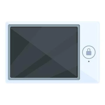 Telephone intercom icon cartoon vector. Video door Stock Illustration