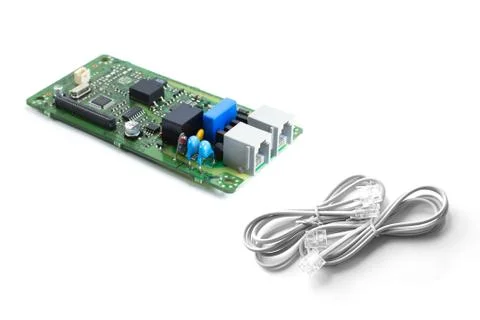 Telephone kit electronics printed circuit board Stock Photos