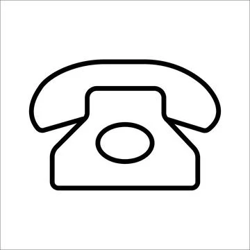 Telephone line icon Stock Illustration