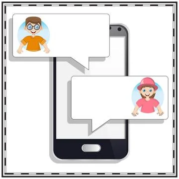 Telephone messages. Stock Illustration