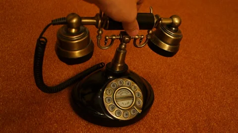 Telephone old -  pick up 스톡 동영상 33781873