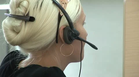 Telephone operator Stock Footage 10756499