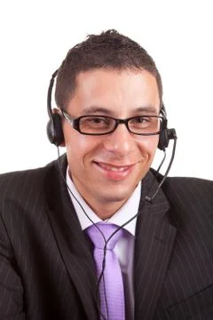 Telephone operator Stock Photos