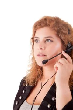 Telephone operator Stock Photos