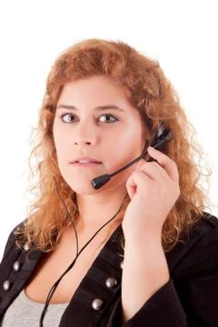 Telephone operator Stock Photos