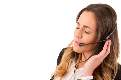 Telephone operator Stock Photos