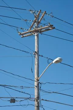 Telephone pole Stock Photos