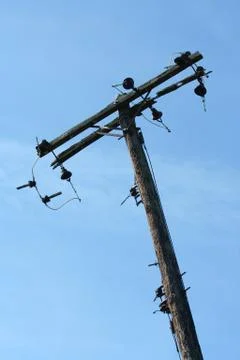 Telephone pole Stock Photos