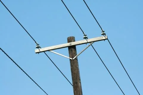 Telephone pole Stock-Fotos
