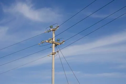 Telephone pole Stock Photos