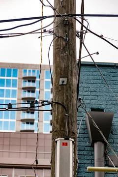 Telephone pole Stock Photos