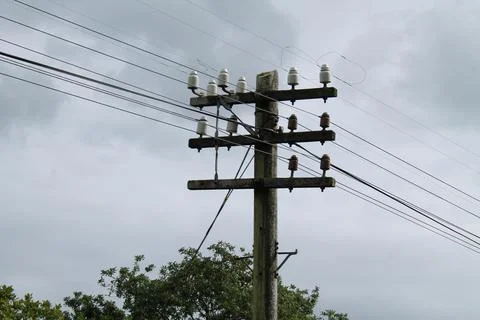 Telephone Pole. Stock Photos