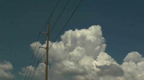 Telephone Pole Time Lapse Stock Footage