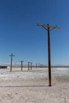 Telephone posts Stock Photos