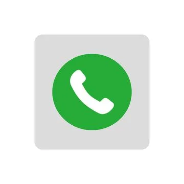Telephone receiver icon. Flat design style eps 10. Accept call symbol Stock Illustration