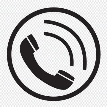 Telephone receiver icon Stock Illustration